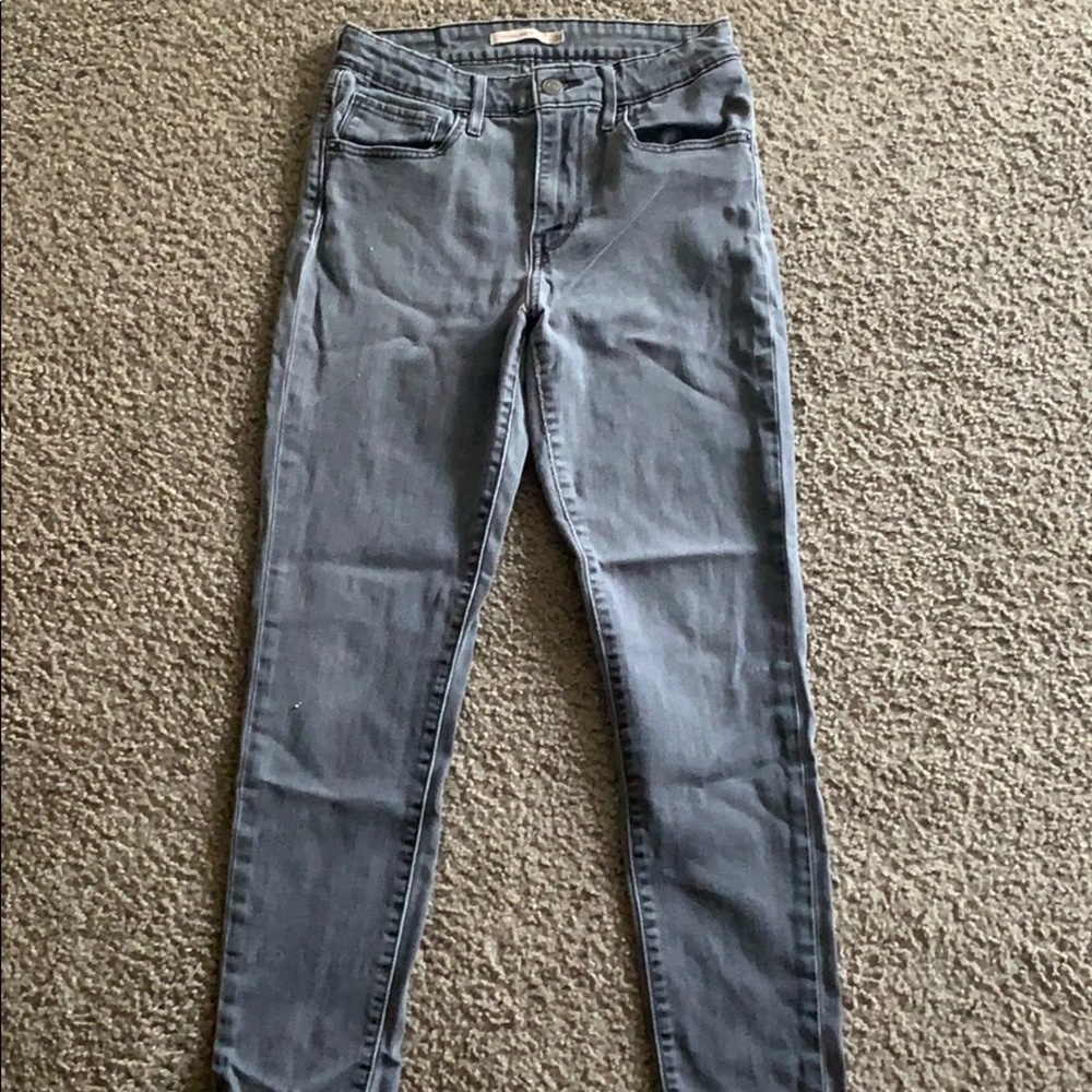 Levi’s Hi Rise Skinny Jean Grey